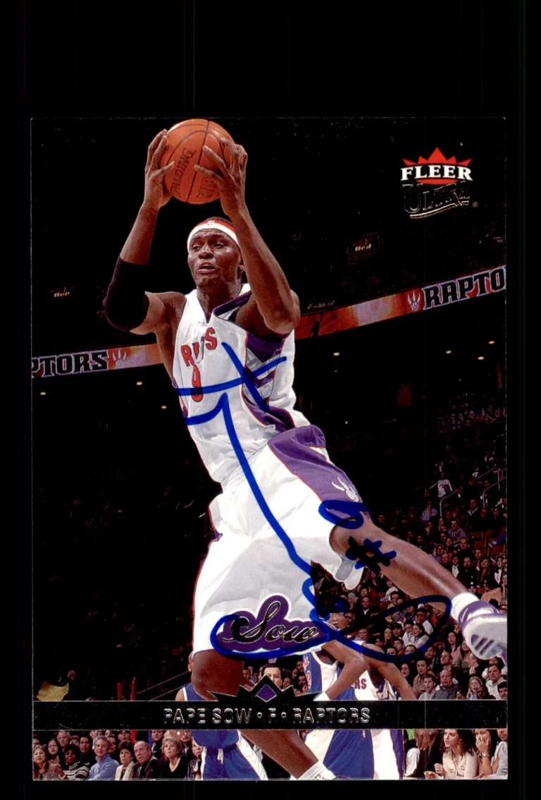 Signed Basketball Card Auto Pape Sow 2006-07 Ultra #159 Toronto Raptors
