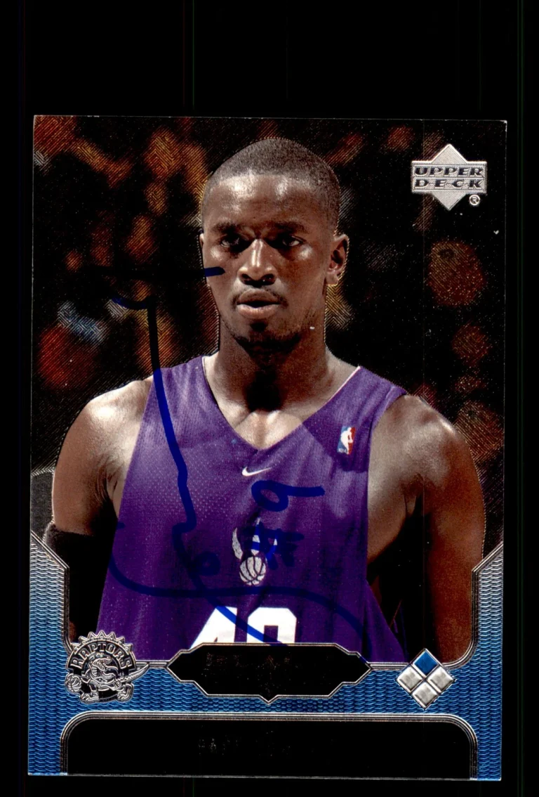 Signed Basketball Card Auto Pape Sow 2004-05 Upper Deck Black Diamond #77