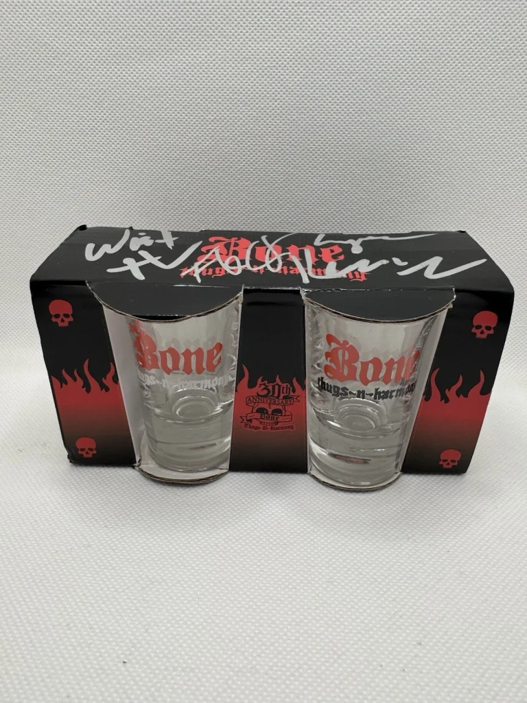Bone Thugs-N-Harmony Signed Shot Glass Glasses PSA/DNA LOA autograph Rap ALL 5