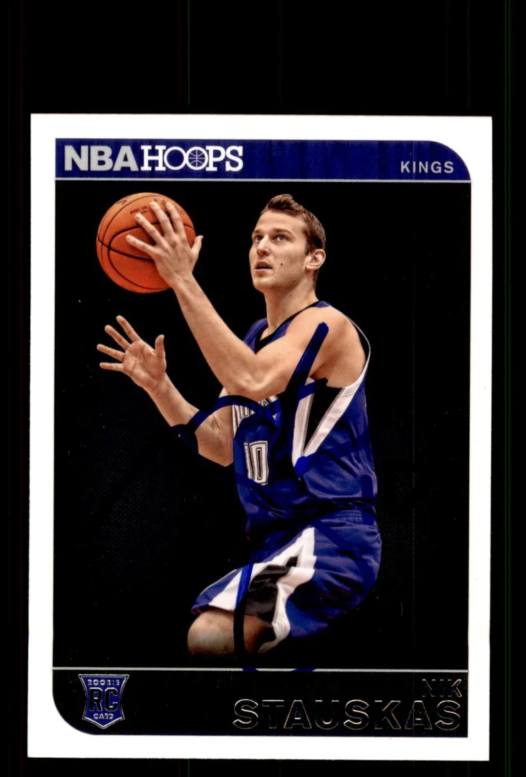 Signed Basketball Card Auto Nik Stauskas 2014-15 Hoops #268 Sacramento Kings