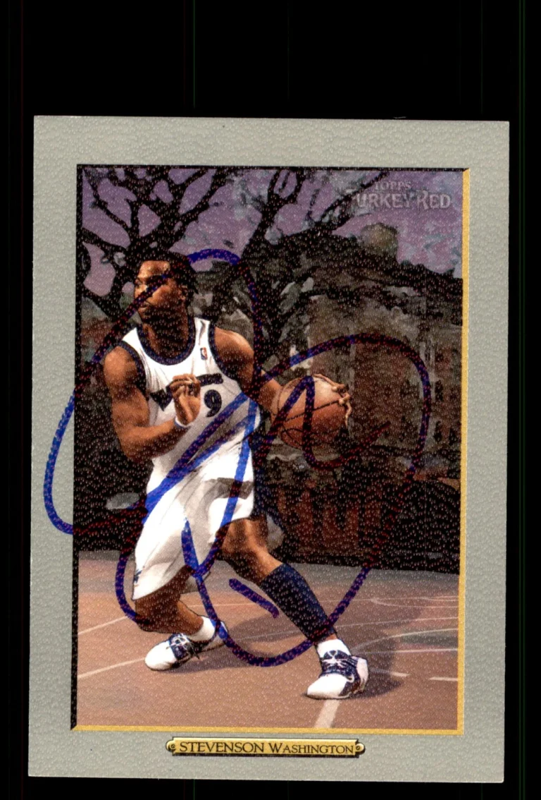 Signed Basketball Card Auto DeShawn Stevenson 2006-07 Topps Turkey Red #149