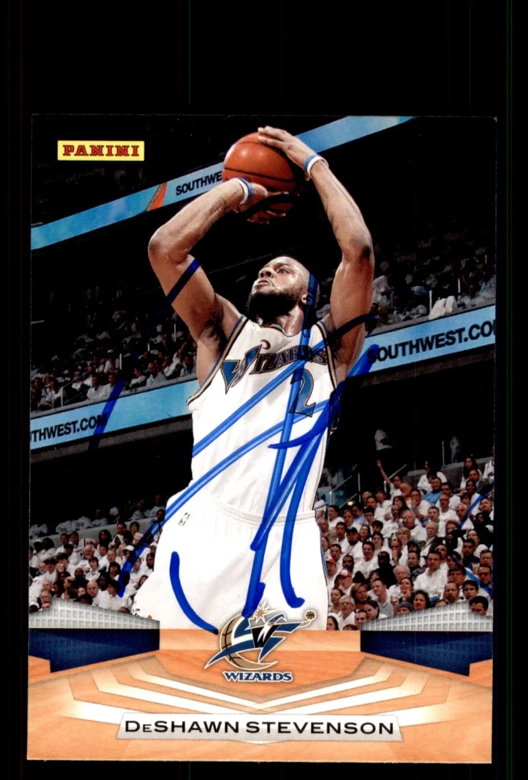 Signed Basketball Card Auto DeShawn Stevenson 2009-10 Panini #147 Wizards