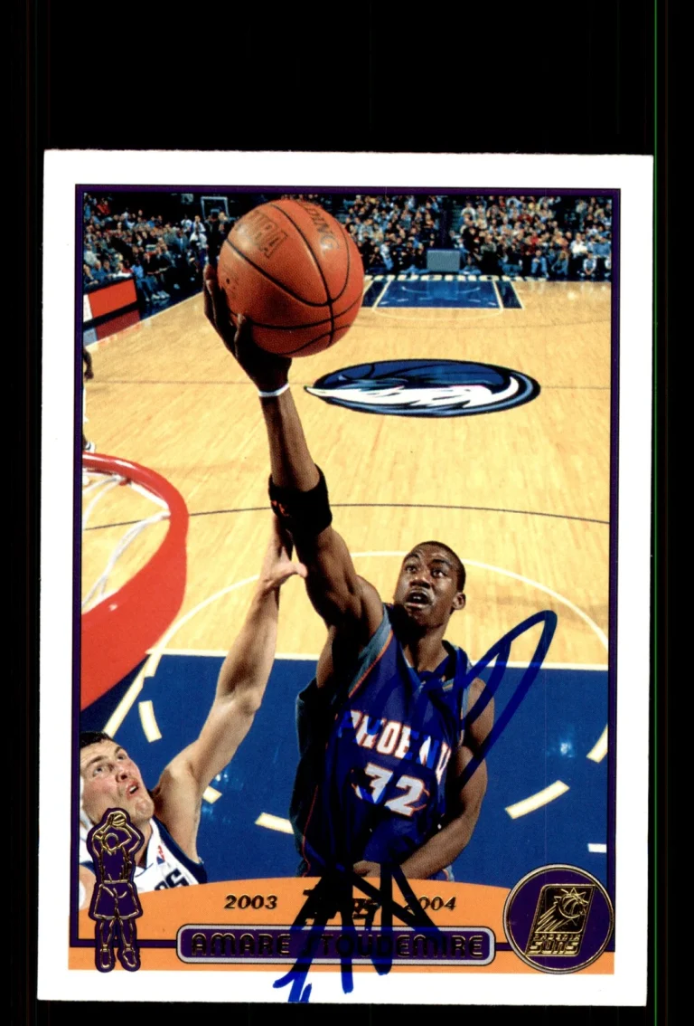 Signed Basketball Card Auto Amare Stoudemire 2003-04 Topps #153 Phoenix Suns