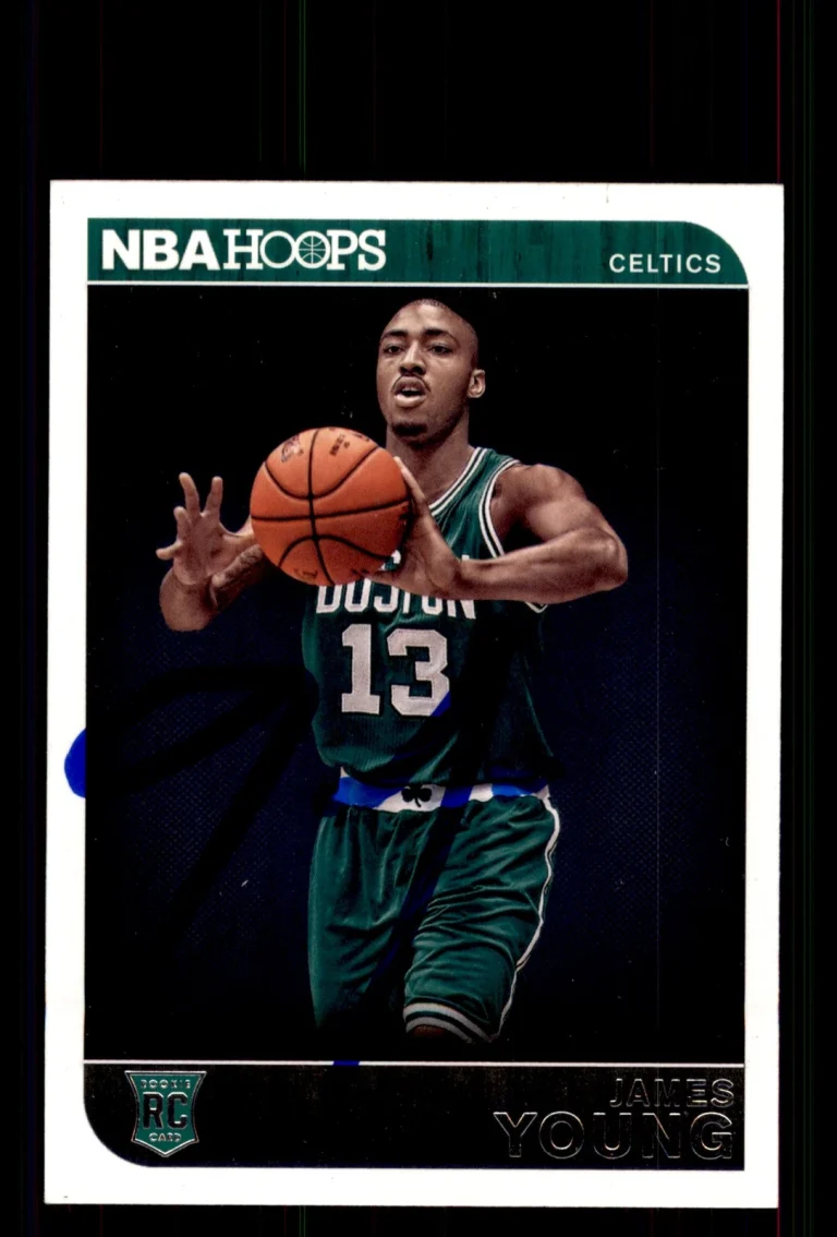 Signed Basketball Card Auto James Young 2014-15 Hoops #275 Boston Celtics