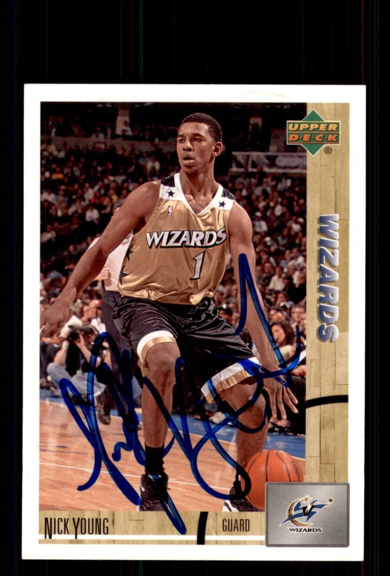 Signed Basketball Card Auto Nick Young 2008-09 Upper Deck Lineage #182 Wizards
