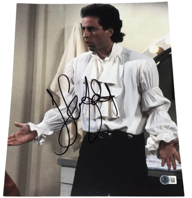 Jerry Seinfeld Signed Autograph 11x14 Photo Puffy Shirt Authentic Beckett BAS