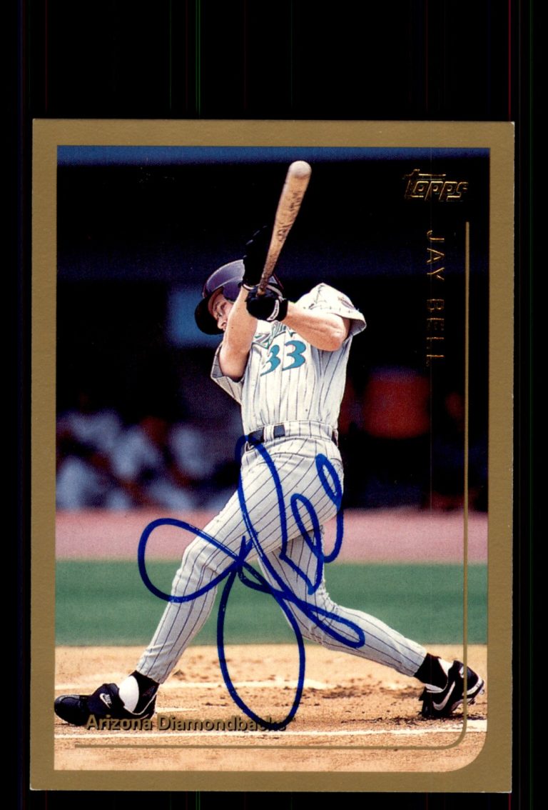 Signed Baseball Card Auto Jay Bell 1999 Topps #78 Arizona Diamondbacks