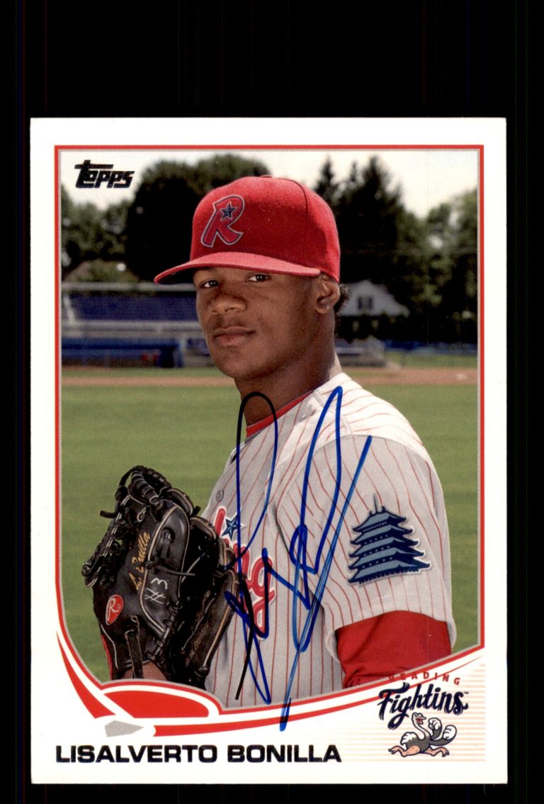 Signed Baseball Card Auto Lisalverto Bonilla 2013 Topps Pro Debut #145