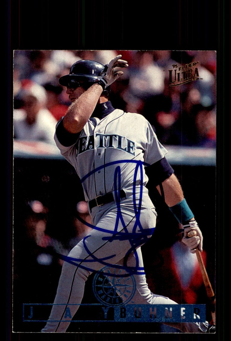 Signed Baseball Card Auto Jay Buhner 1995 Ultra #326 Seattle Mariners