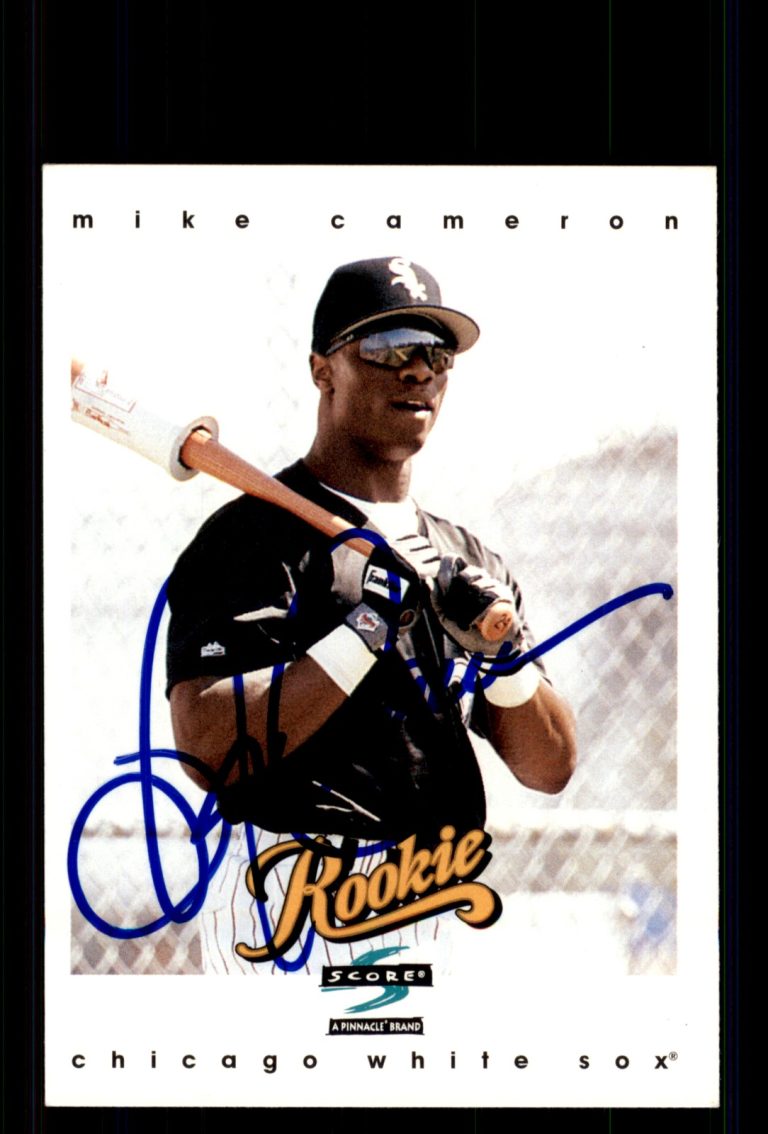 Signed Baseball Card Auto Mike Cameron 1997 Score #326 Chicago White Sox