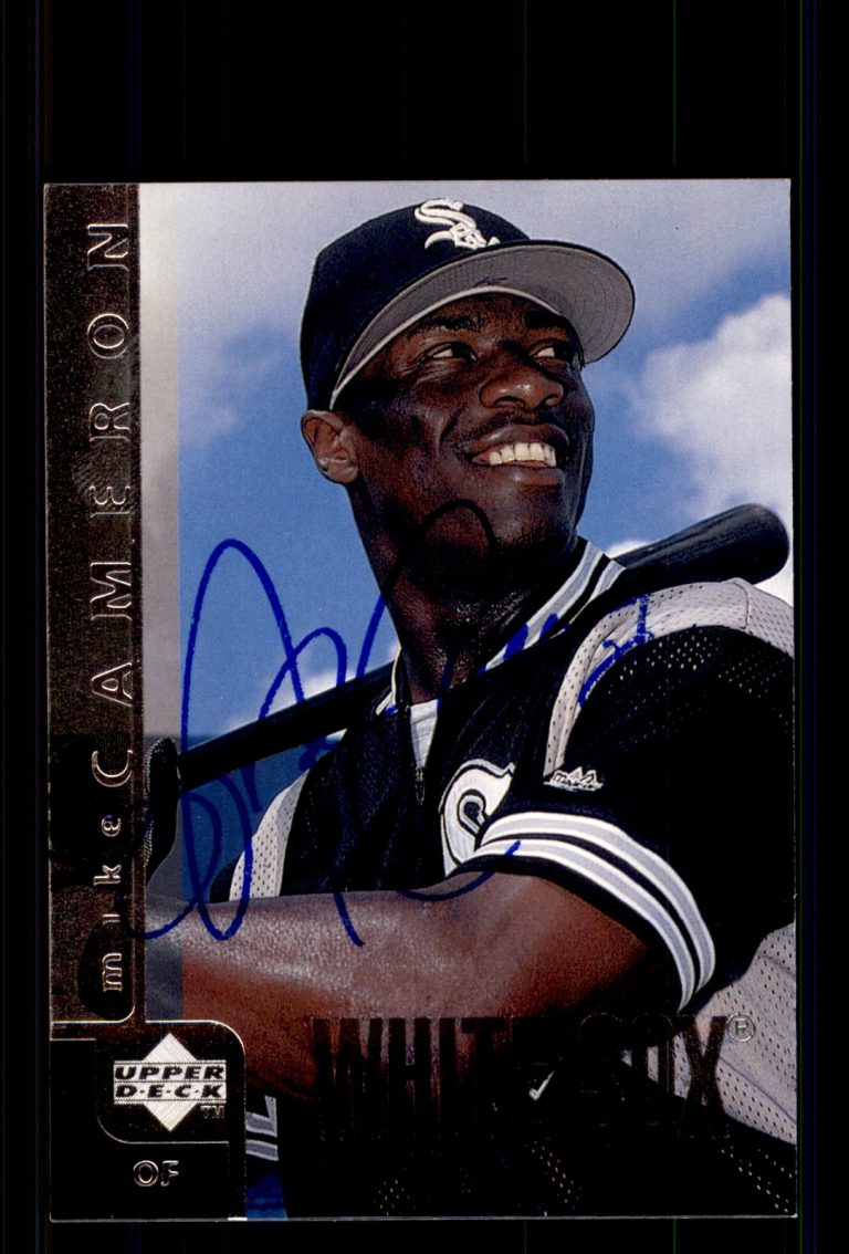 Signed Baseball Card Auto Mike Cameron 1998 Upper Deck #59 Chicago White Sox