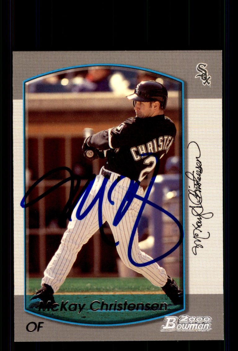 Signed Baseball Card Auto McKay Christensen 2000 Bowman #431 Chicago White Sox