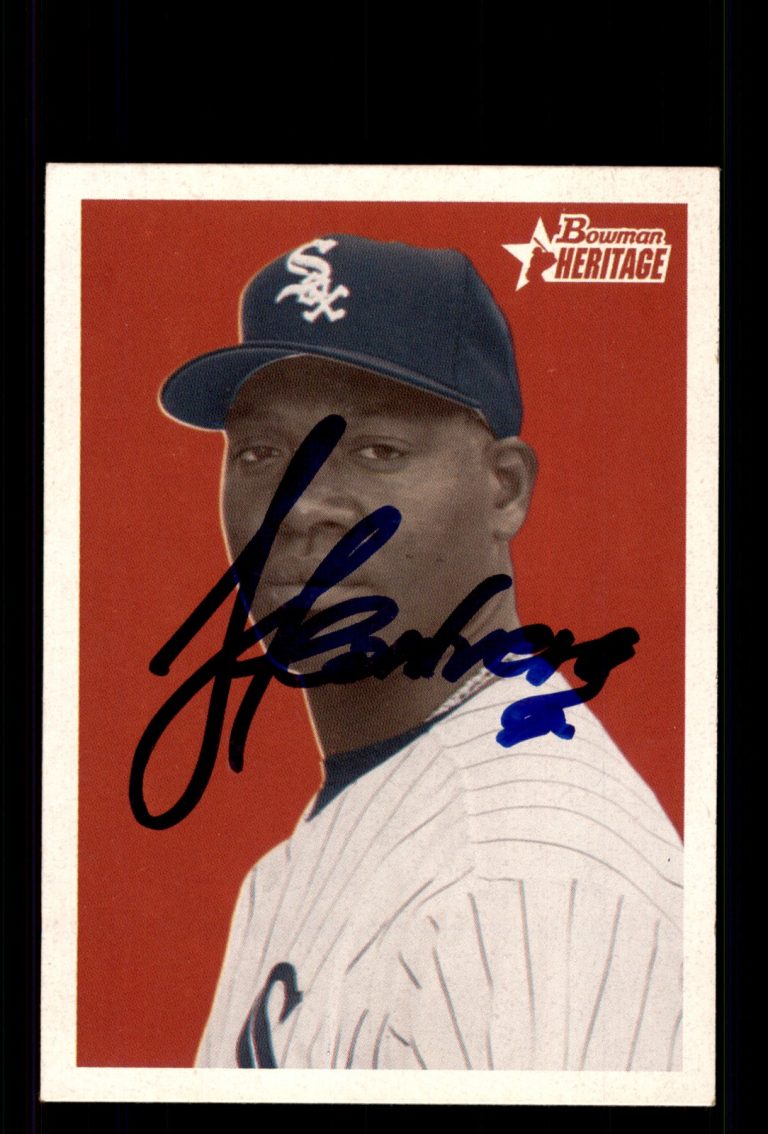 Signed Baseball Card Auto Jose Contreras 2006 Bowman Heritage #137 White Sox