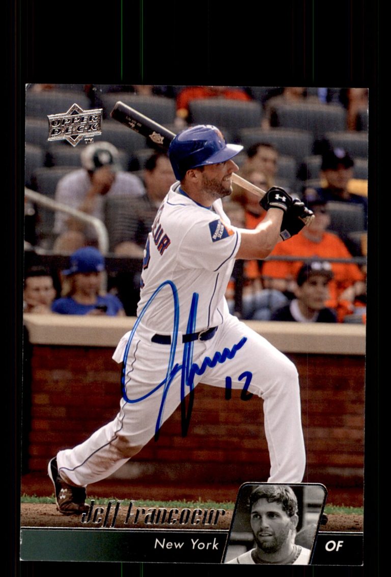 Signed Baseball Card Auto Jeff Francoeur 2010 Upper Deck #327 New York Mets