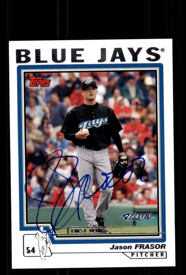 Signed Baseball Card Auto Jason Frasor 2004 Topps Traded #T193 Blue Jays