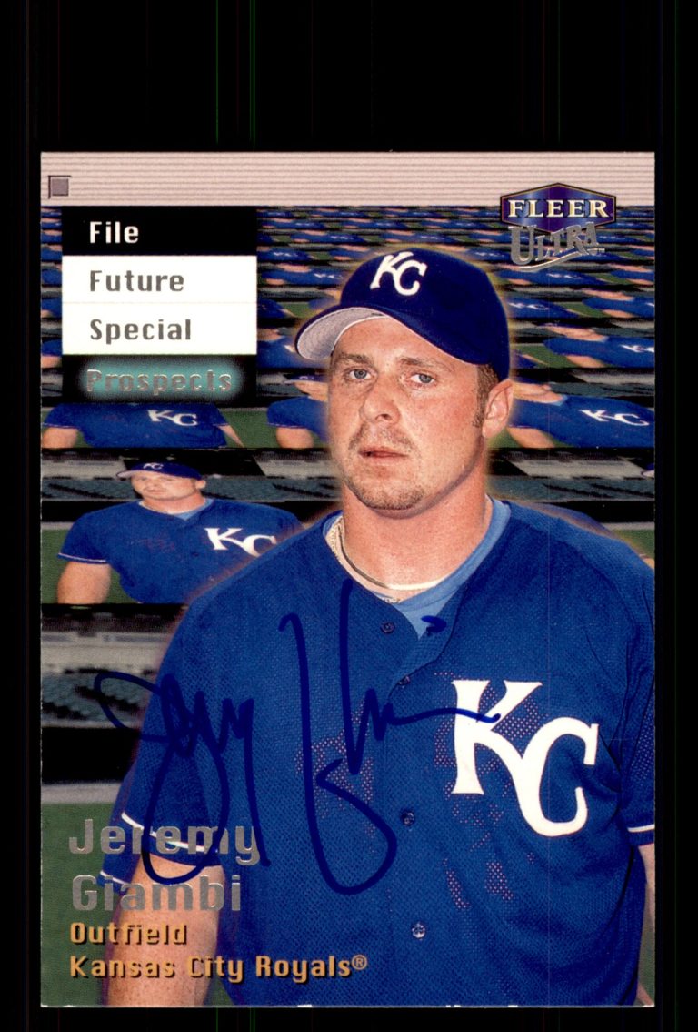 Signed Baseball Card Auto Jeremy Giambi 1999 Ultra #234 Kansas City Royals