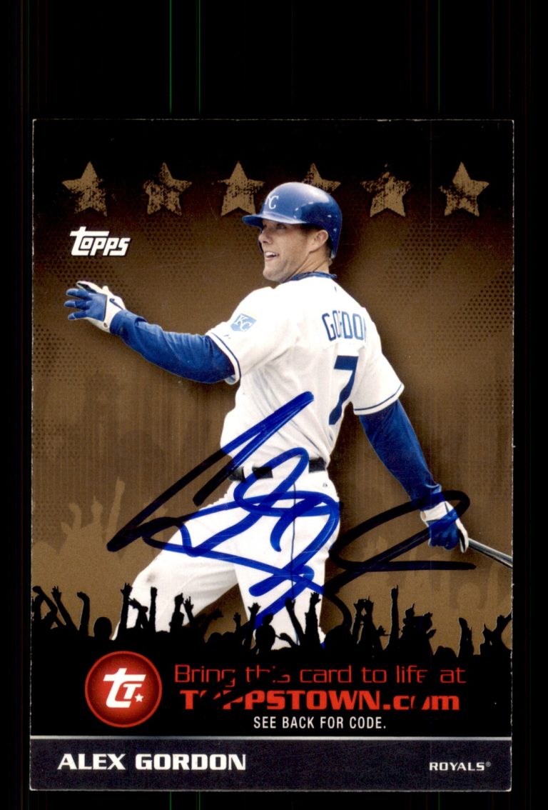 Signed Baseball Card Auto Alex Gordon 2009 Topps #TTT8 Kansas City Royals