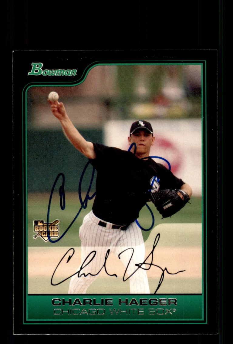 Signed Baseball Card Auto Charlie Haeger 2006 Bowman #BDP35 Chicago White Sox