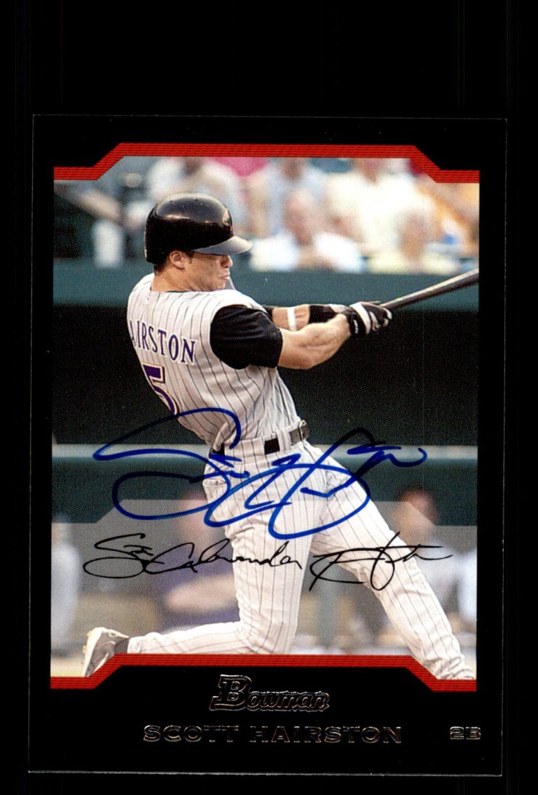 Signed Baseball Card Auto Scott Hairston 2004 Bowman #BDP7 Diamondbacks