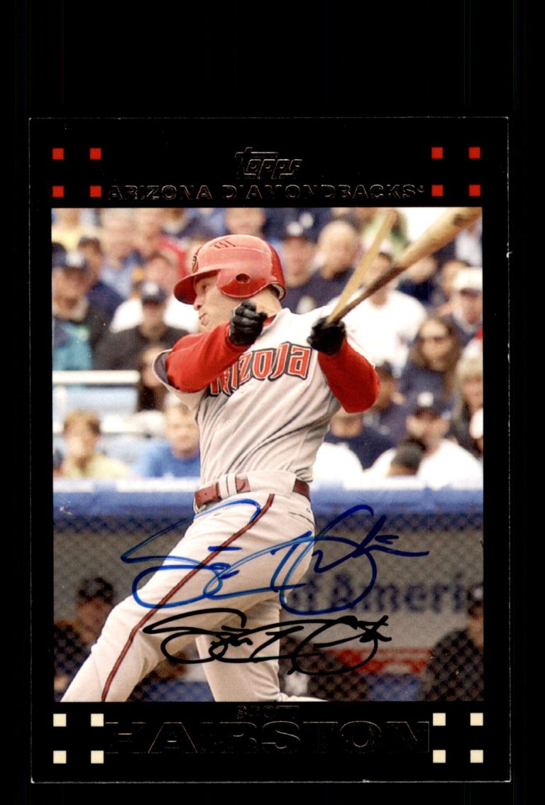 Signed Baseball Card Auto Scott Hairston 2007 Topps #UH47 Diamondbacks