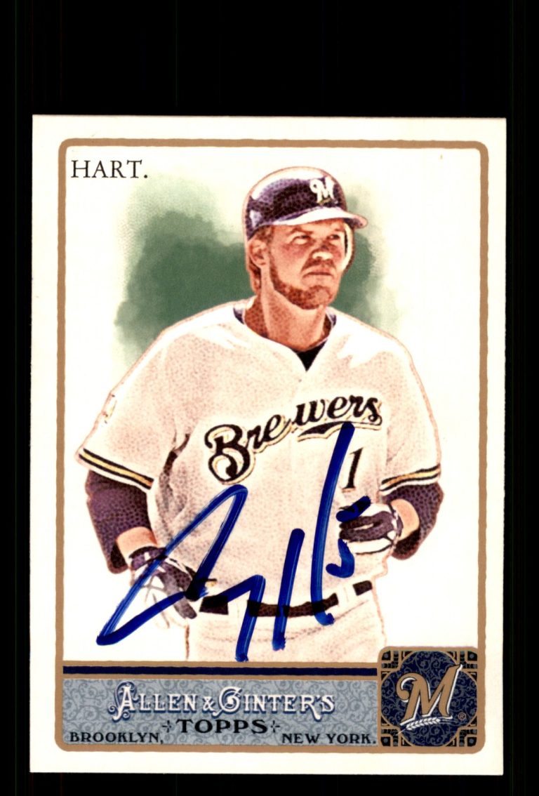 Signed Baseball Card Auto Corey Hart 2011 Topps Allen & Ginter #157 Brewers