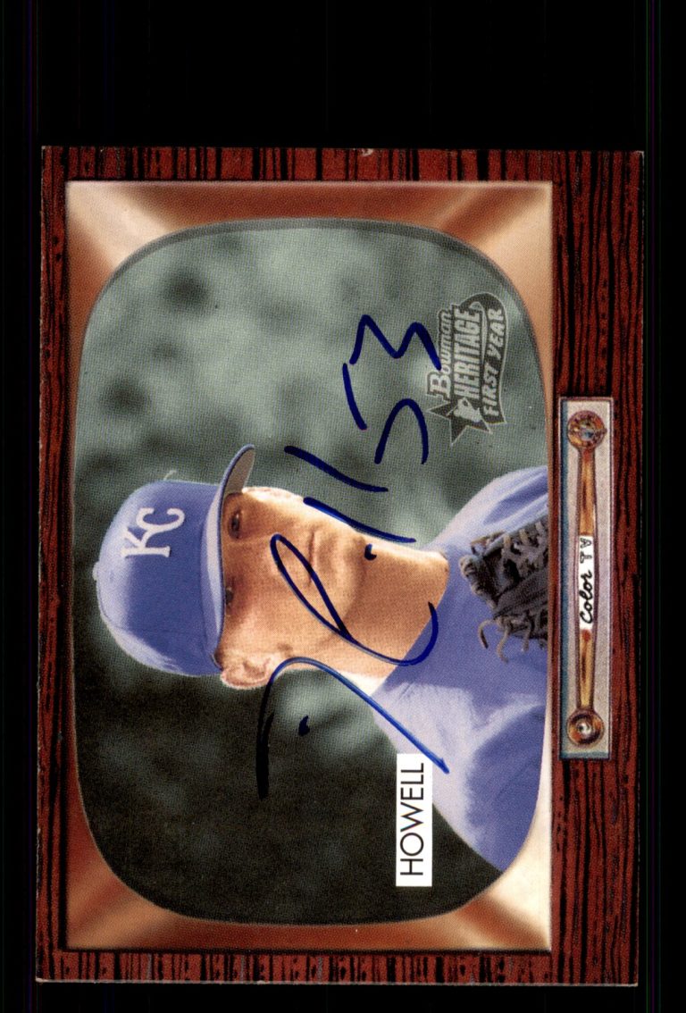 Signed Baseball Card Auto J.P. Howell 2004 Bowman Heritage #235 Royals