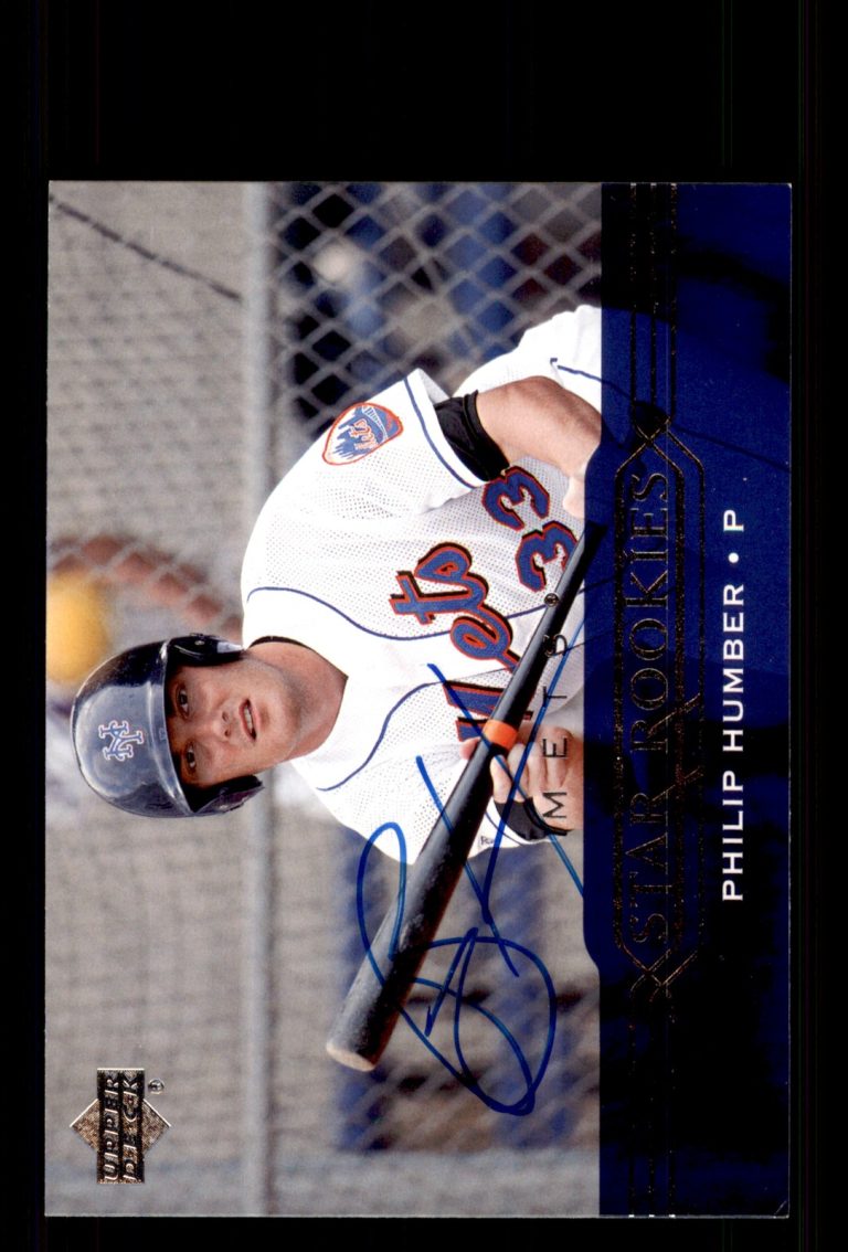 Signed Baseball Card Auto Philip Humber 2005 Upper Deck #439 New York Mets