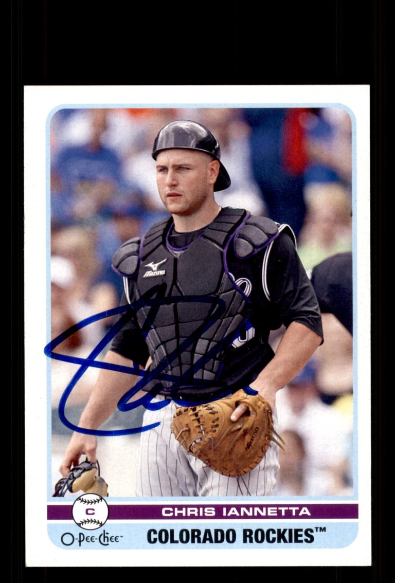 Signed Baseball Card Auto Chris Iannetta 2009 O-Pee-Chee #223 Colorado Rockies