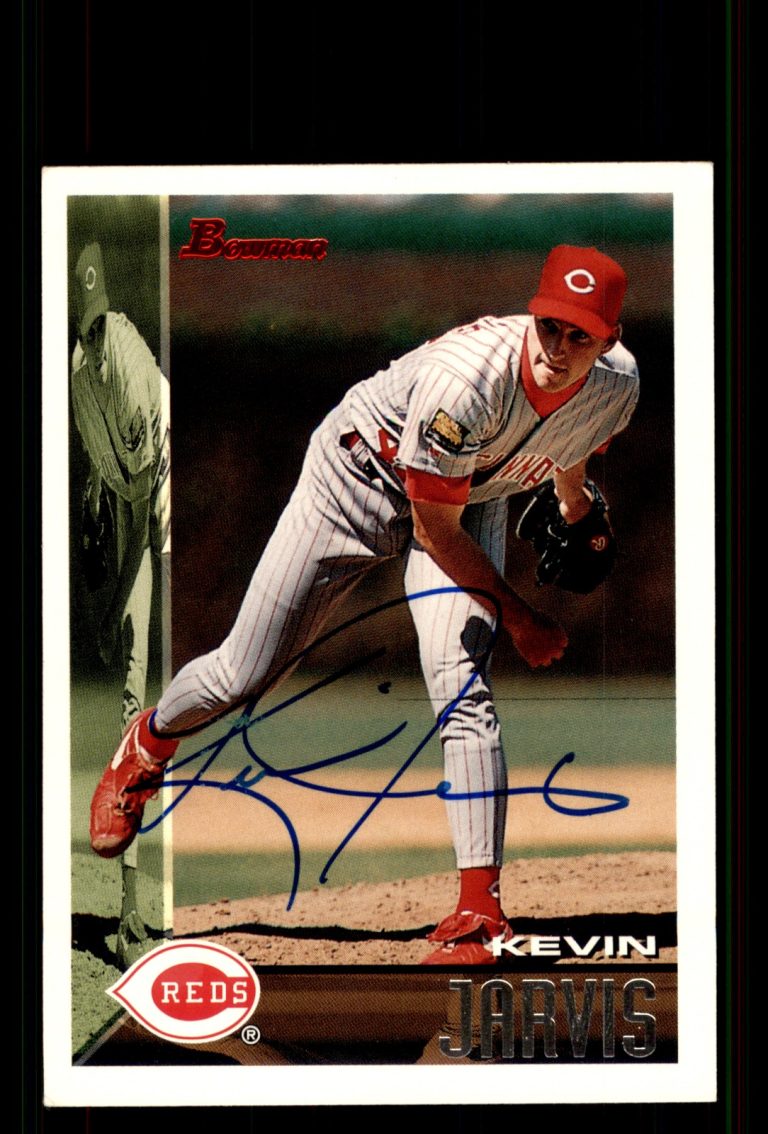 Signed Baseball Card Auto Kevin Jarvis 1995 Bowman #202 Cincinnati Reds