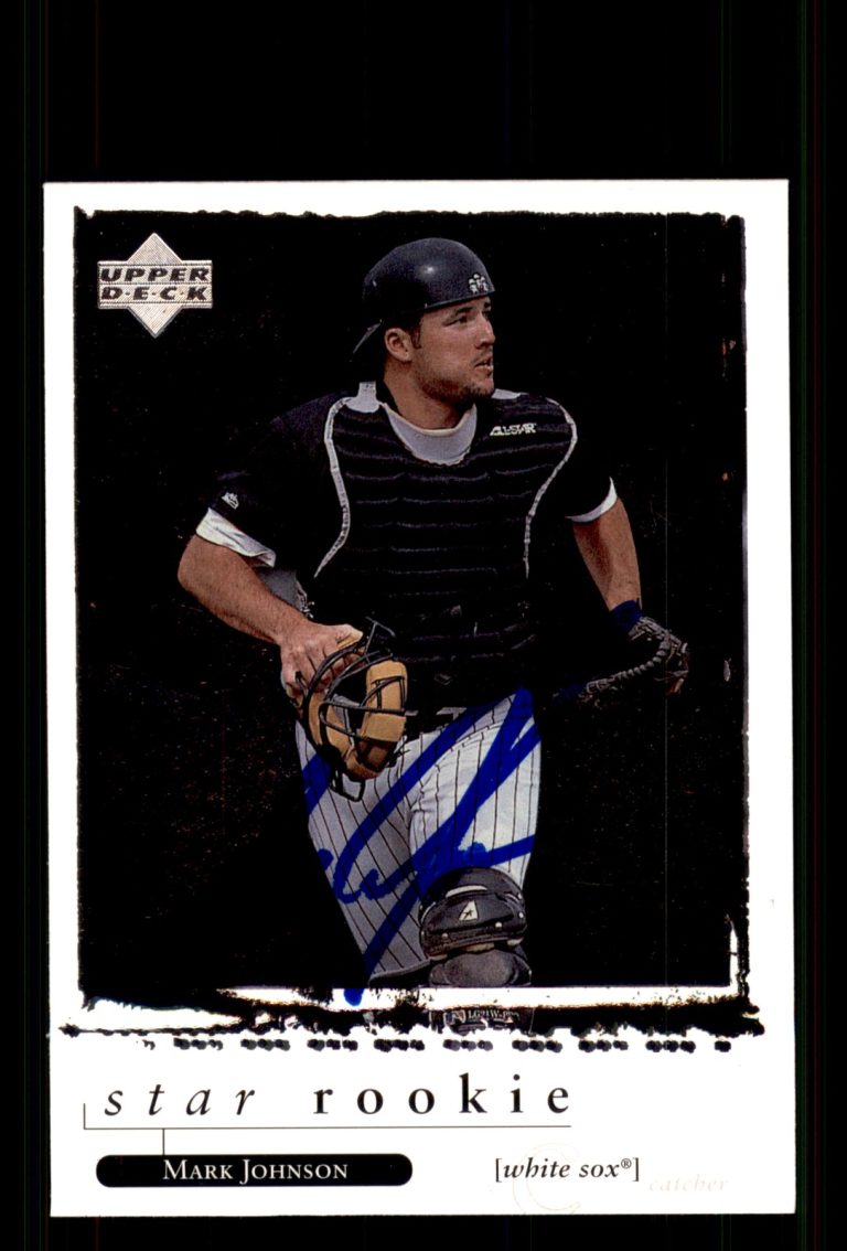 Signed Baseball Card Auto Mark Johnson 1998 Upper Deck #564 Chicago White Sox