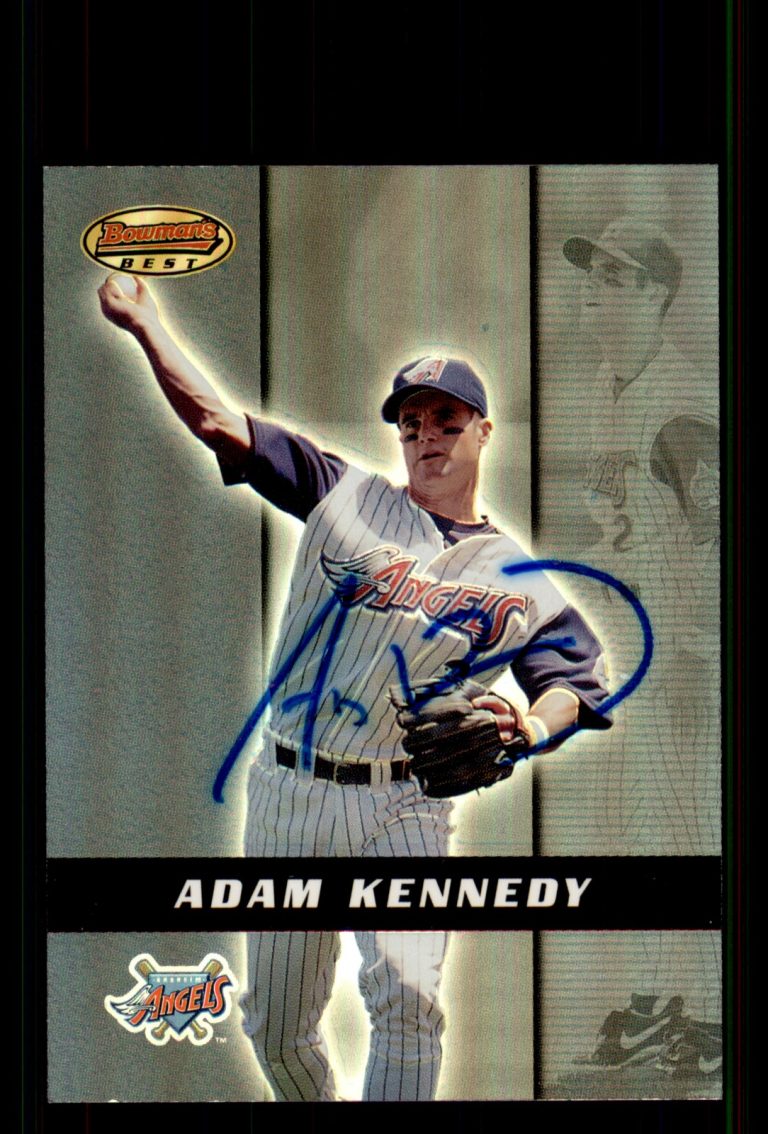 Signed Baseball Card Auto Adam Kennedy 2000 Bowman's Best #119 Anaheim Angels