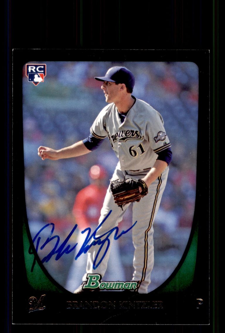 Signed Baseball Card Auto Brandon Kintzler 2011 Bowman #54 Milwaukee Brewers