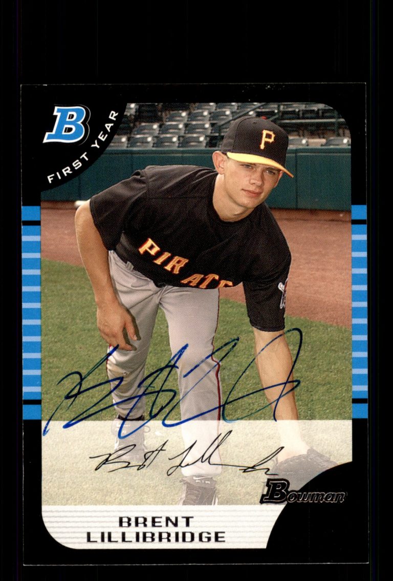 Signed Baseball Card Auto Brent Lillibridge 2005 Bowman Draft #BDP56