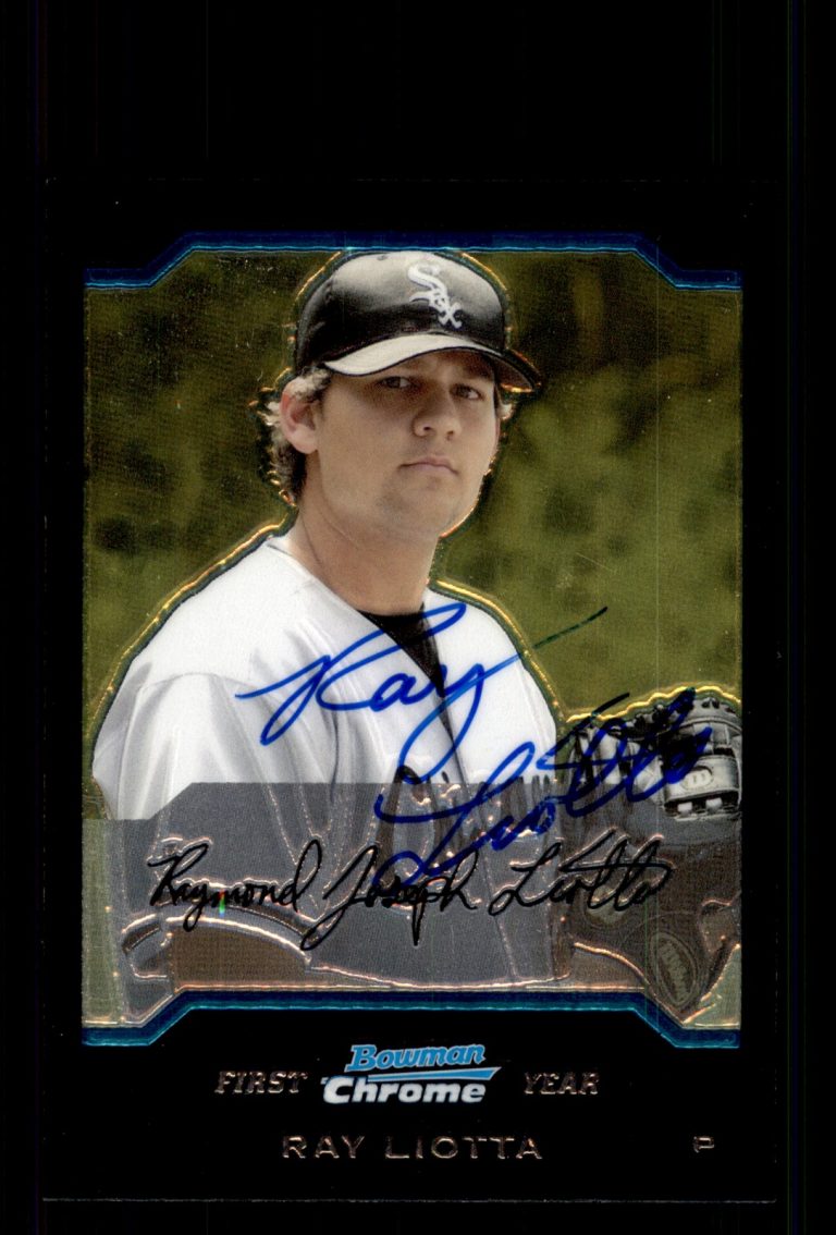 Signed Baseball Card Auto Ray Liotta 2004 Bowman Chrome #BDP69 White Sox