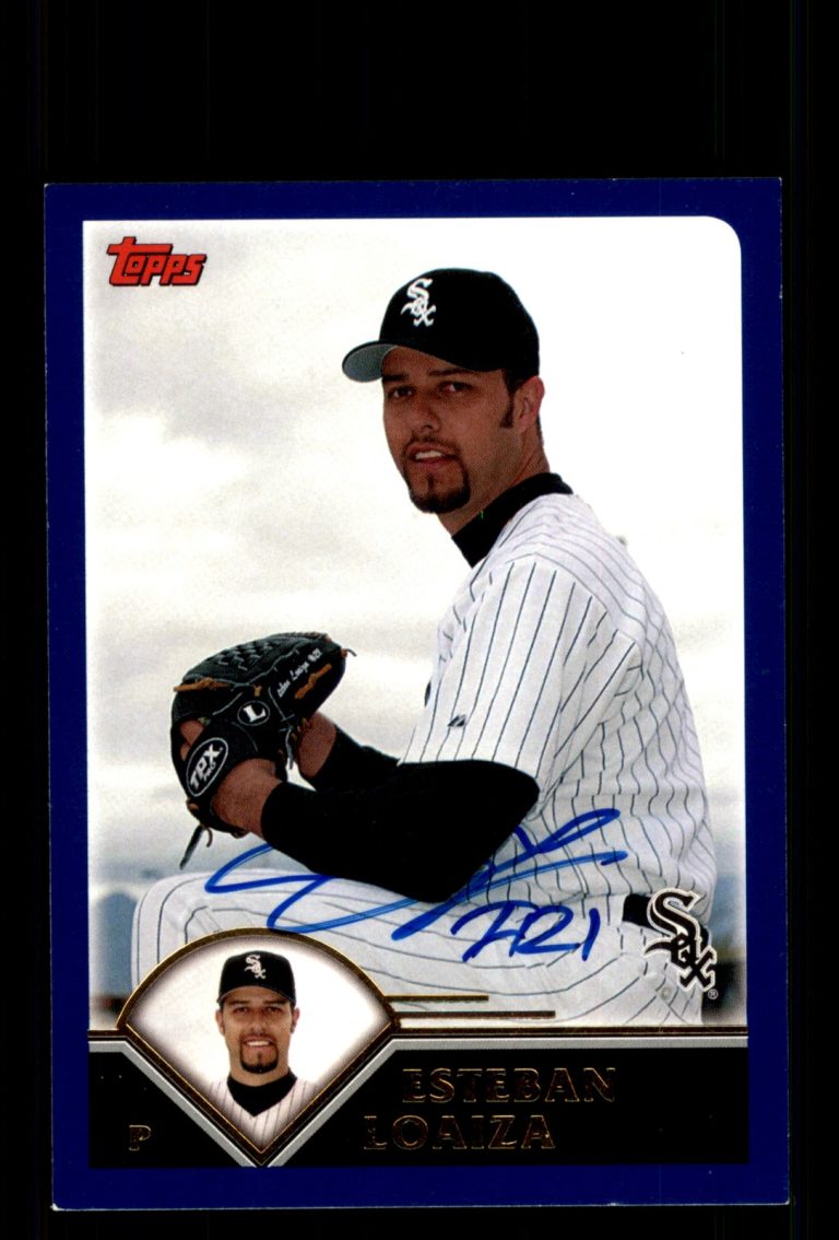 Signed Baseball Card Auto Esteban Loaiza 2003 Topps #397 Chicago White Sox