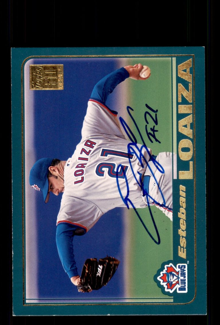 Signed Baseball Card Auto Esteban Loaiza 2001 Topps #513 Toronto Blue Jays