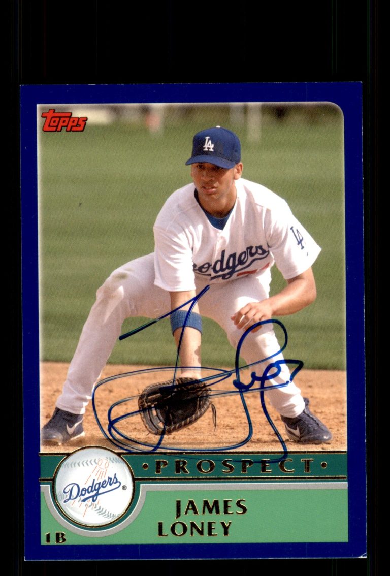 Signed Baseball Card Auto James Loney 2003 Topps Traded #T162 Dodgers