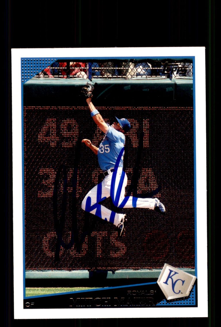 Signed Baseball Card Auto Mitch Maier 2009 Topps Updates #UH74 Royals