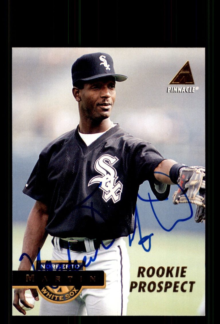 Signed Baseball Card Auto Norberto Martin 1994 Pinnacle #228 Chicago White Sox