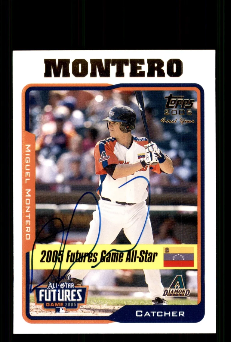 Signed Baseball Card Auto Miguel Montero 2005 Topps Updates & Highlights #UH208