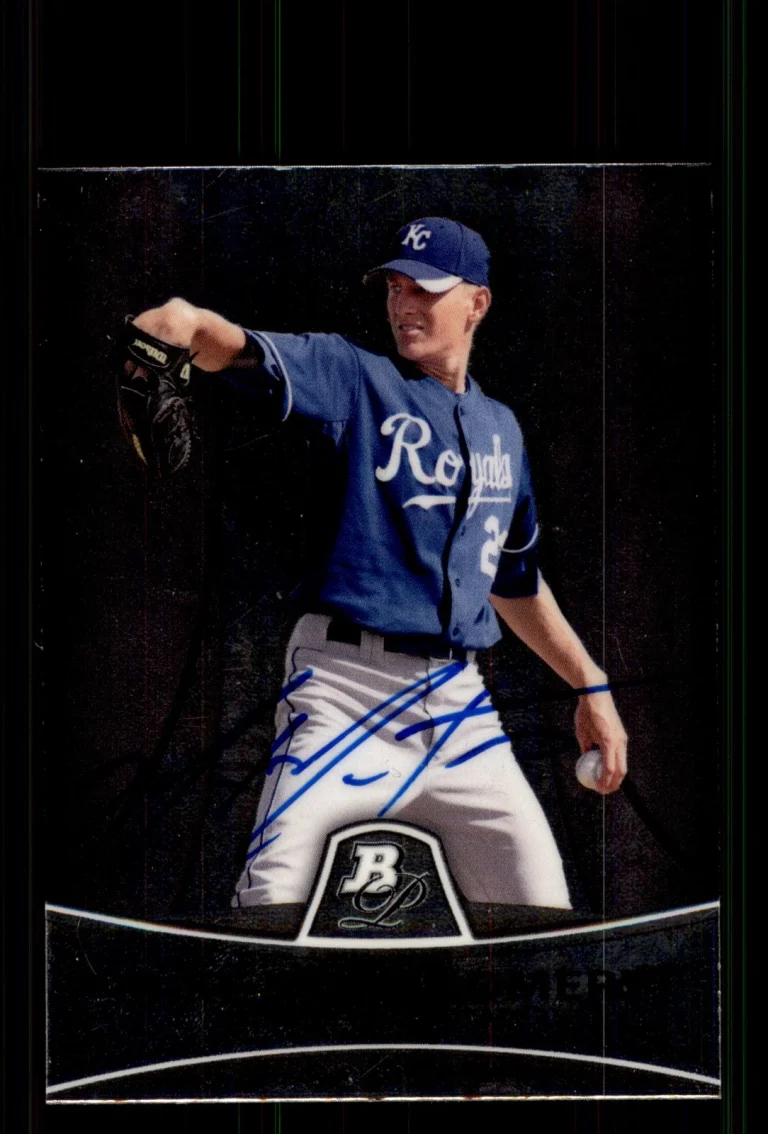 Signed Baseball Card Auto Mike Montgomery 2010 Bowman Platinum #PP12 Royals