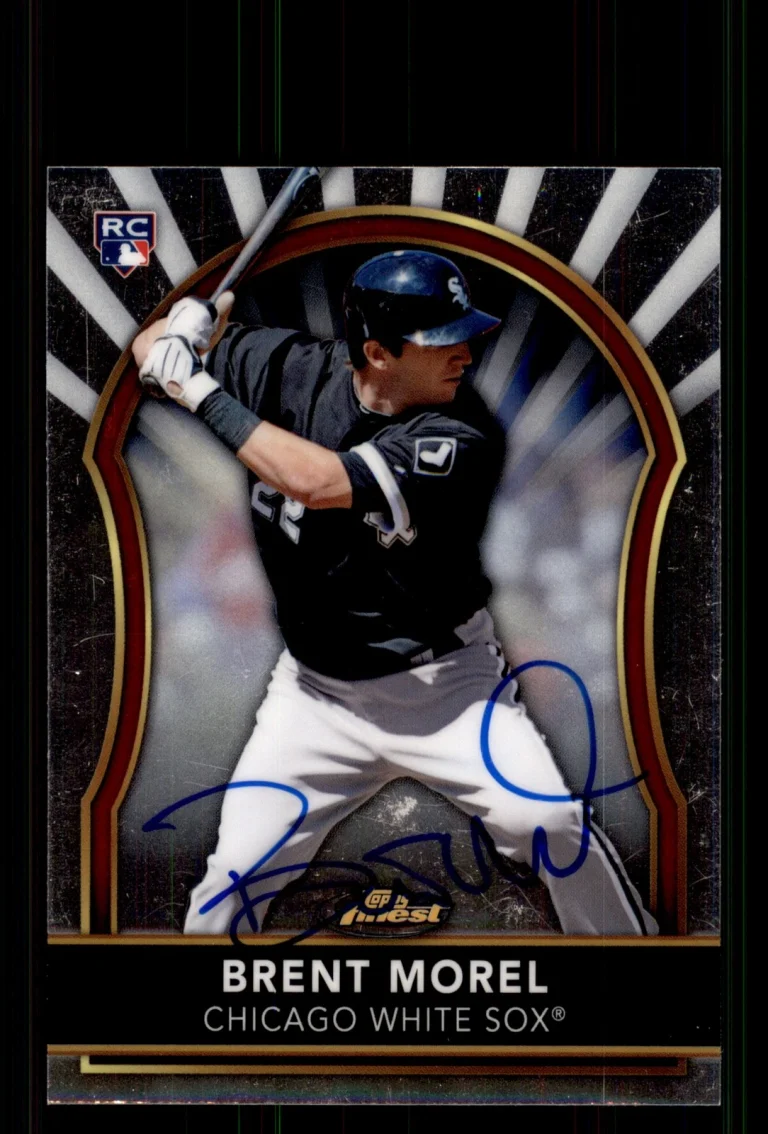 Signed Baseball Card Auto Brent Morel 2011 Finest #78 Chicago White Sox