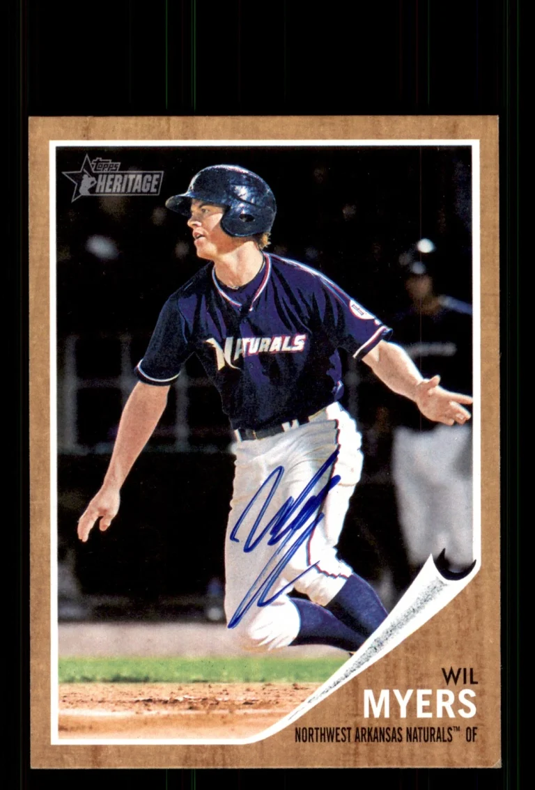 Signed Baseball Card Auto Wil Myers 2011 Topps Heritage Minor League #6 Naturals