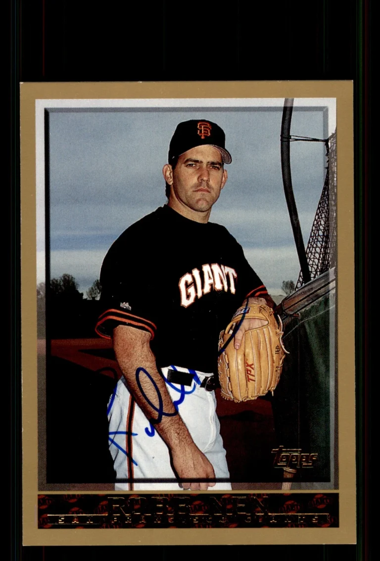 Signed Baseball Card Auto Robb Nen 1998 Topps #398 San Francisco Giants