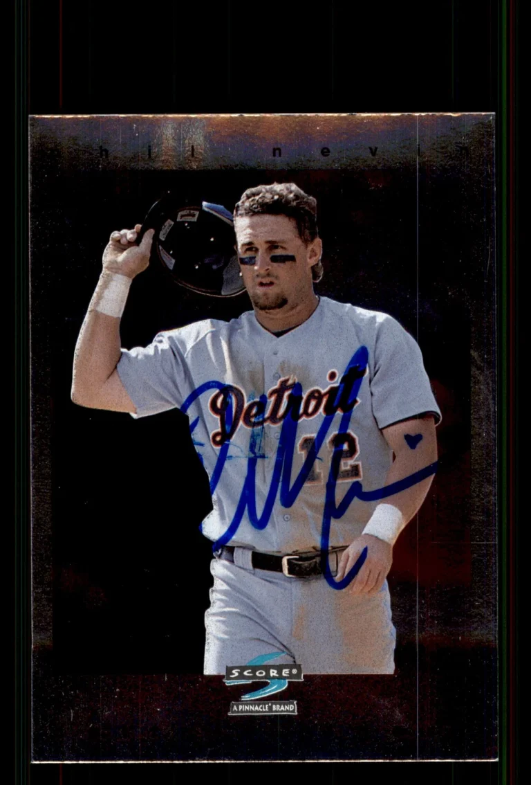 Signed Baseball Card Auto Phil Nevin 1997 Score #407 Detroit Tigers Var.