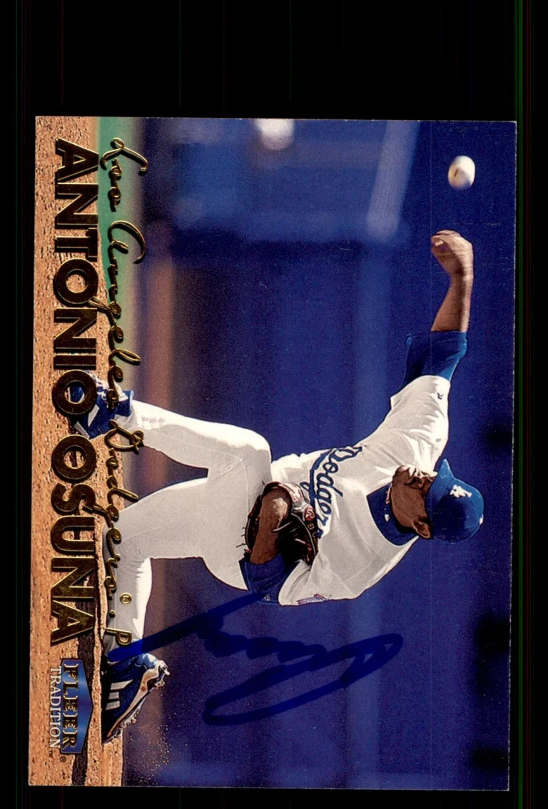 Signed Baseball Card Auto Antonio Osuna 1999 Fleer Tradition #323 Dodgers