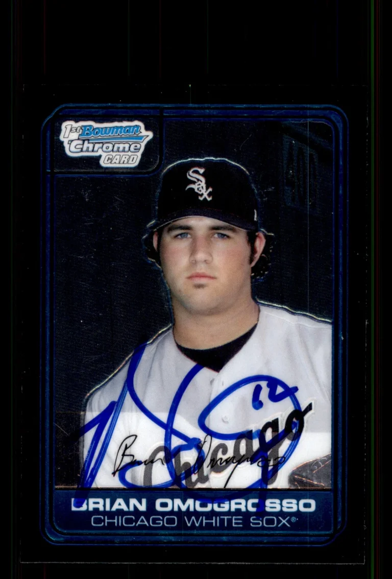 Signed Baseball Card Auto Brian Omogrosso 2006 Bowman Chrome #DP45 White Sox