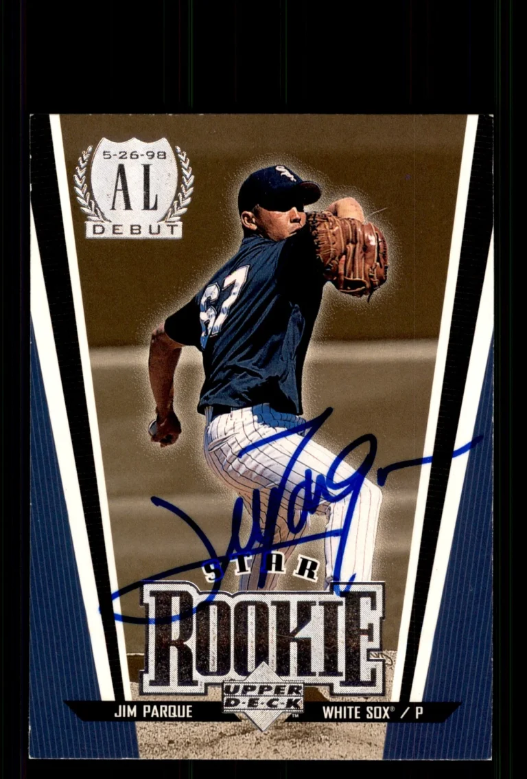 Signed Baseball Card Auto Jim Parque 1999 Upper Deck #14 Chicago White Sox