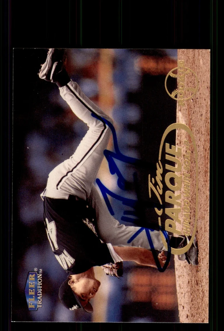 Signed Baseball Card Auto Jim Parque 1998 Fleer Tradition Update #U24 White Sox