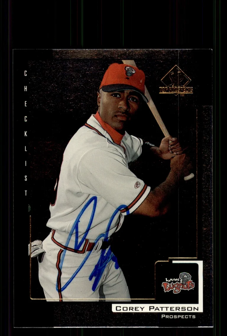 Signed Baseball Card Auto Corey Patterson 2000 SP Top Prospects #7 Lugnuts